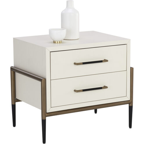 Weldrick 25.25 X 22.25 inch Oyster Night Stand